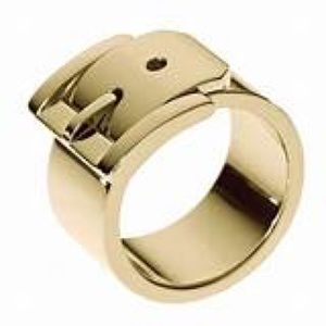 Authentic Michael Kors Gold Buckle Ring